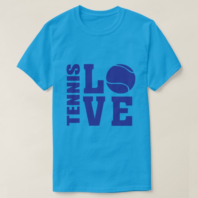 Amateurs de tennis, Tennis LOVE, T-shirt de tennis (Design devant)