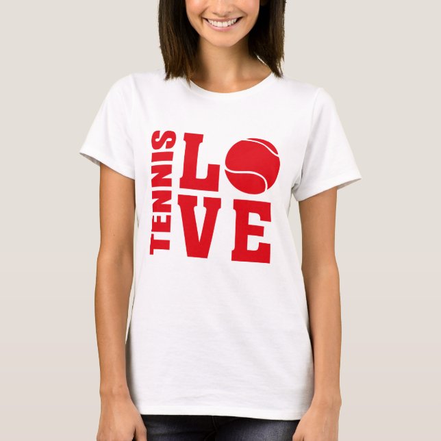Amateurs de tennis, Tennis LOVE, T-shirt de tennis (Devant)