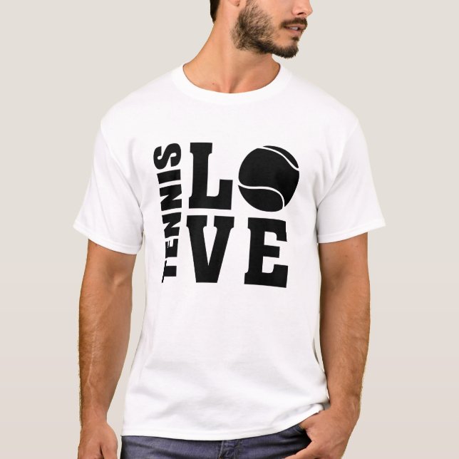 Amateurs de tennis, Tennis LOVE, T-shirt de tennis (Devant)