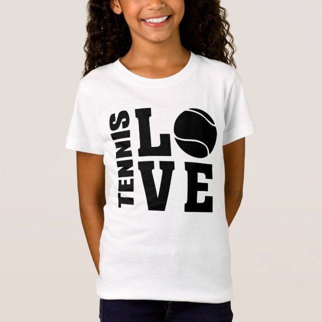 Amateurs de tennis, Tennis LOVE, T-shirt de tennis (Devant)