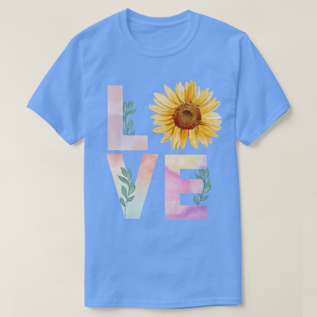Amateurs de tournesol d'aquarelle T-shirt Premium (Design devant)