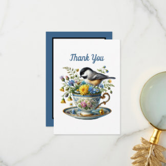 Amateurs d'oiseaux mignons merci Carte de remercie