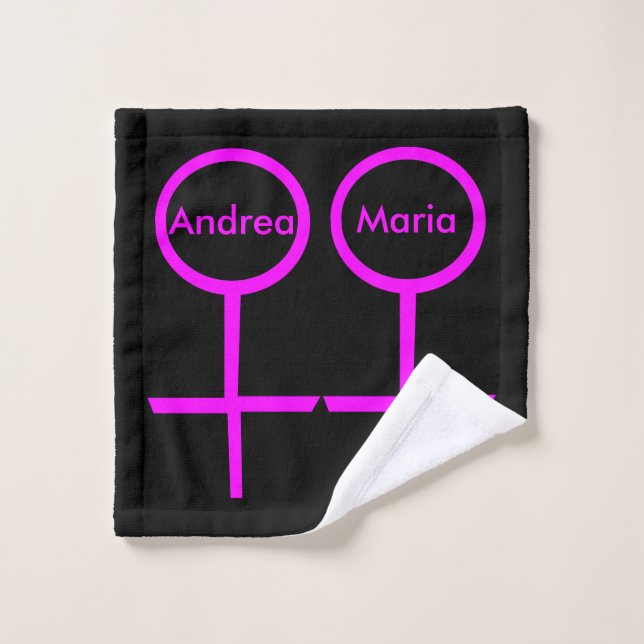 Amateurs lesbiennes linge personnalisé (Gant de toilette)
