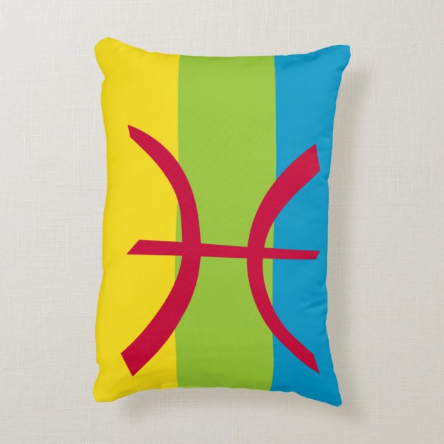 Amazigh - Coussin d'accents berbères (Dos(Vertical))