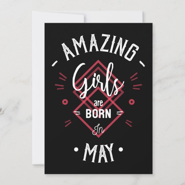Amazing girls are born in may (Devant)