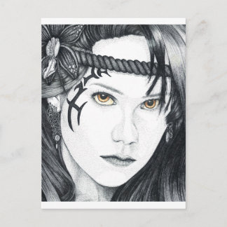 Amazon Warrior (face) - Carte postale vierge