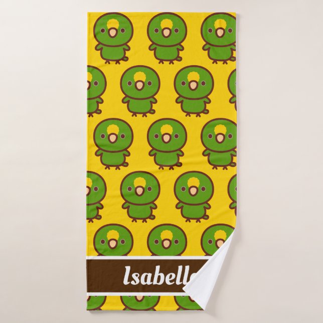 Amazone à couronne jaune (Serviette de bain)