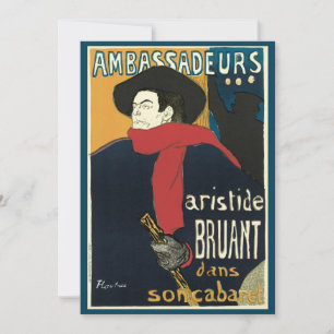 Ambassadeurs, Aristide Bruant par Toulouse Lautrec