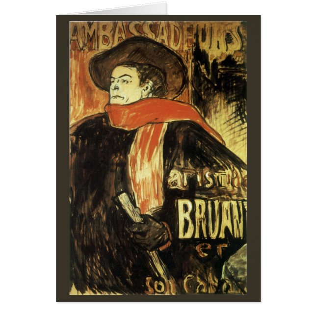 Ambassadeurs, Aristide Bruant par Toulouse Lautrec (Devant)