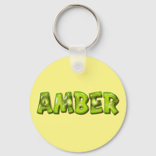 Amber Name Kiwi Design Porte-clés