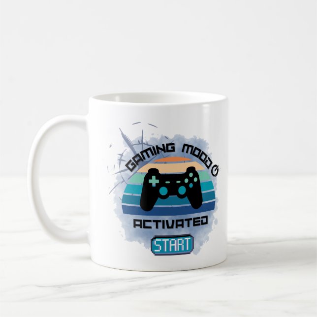 "Ambiance de jeu activée - Mug de café de joueur" (Gauche)