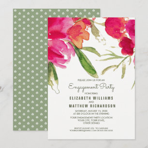Ambiance florale romantique Invitation