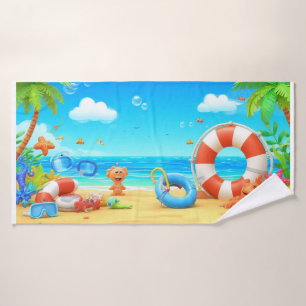 🌞 Ambianve de paradis tropical de plage de dessin