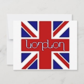 Ambigramme "Londres" sur le drapeau britannique