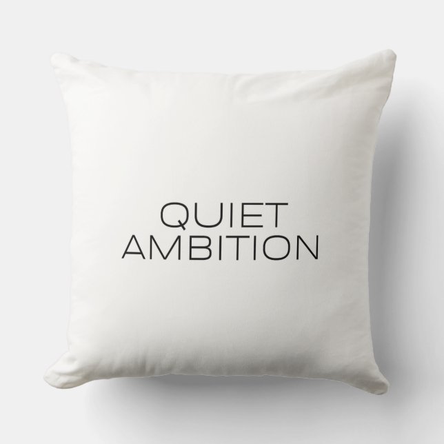 Ambition Silencieuse Coussin de Salon Minimaliste (Recto)