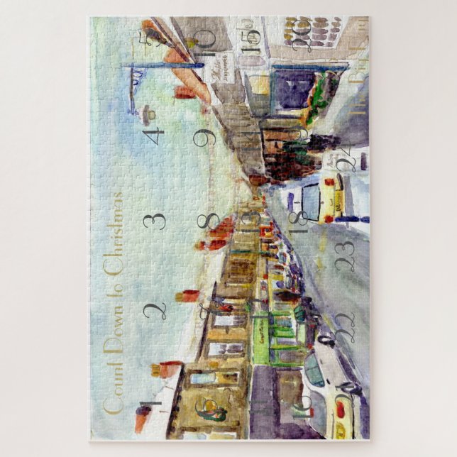 Amble By the Sea Advent Calendar Jigsaw Puzzle (Vertical)