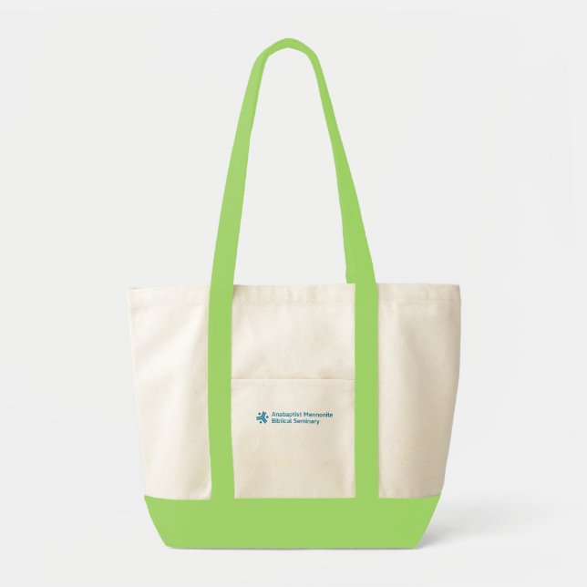 AMBS tote bag with green trim (Devant)