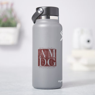 AMDG | Autocollant vinyle Pour la gloire de Dieu