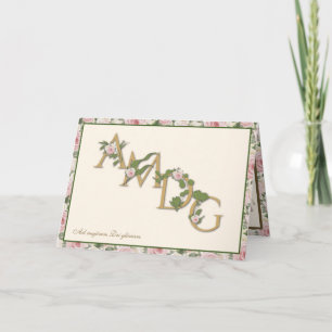 AMDG Prière religieuse Vintage florale catholique