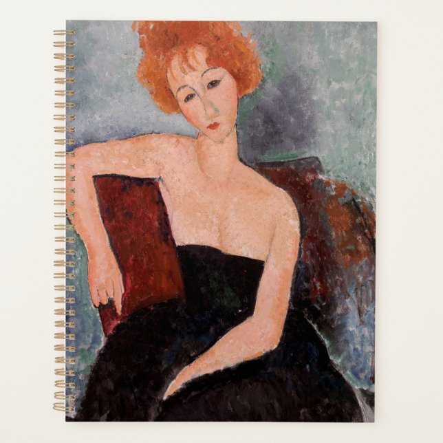 Amedeo Modigliani - Robe de soirée pour filles rou (Devant)