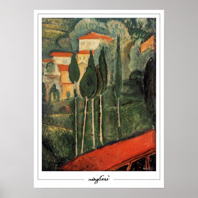 Amedeo Modigliani Zedign Art Poster #334 (Devant)