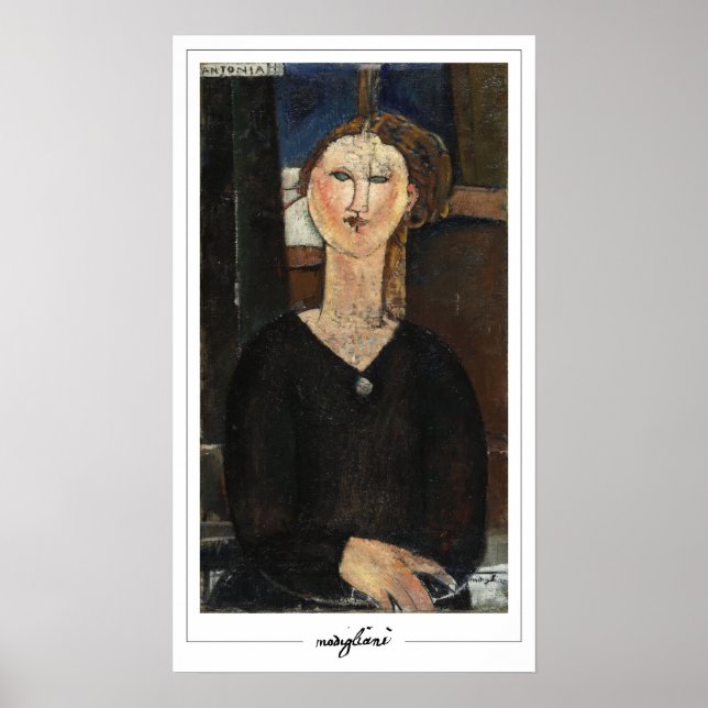 Amedeo Modigliani Zedign Art Poster #7 (Devant)