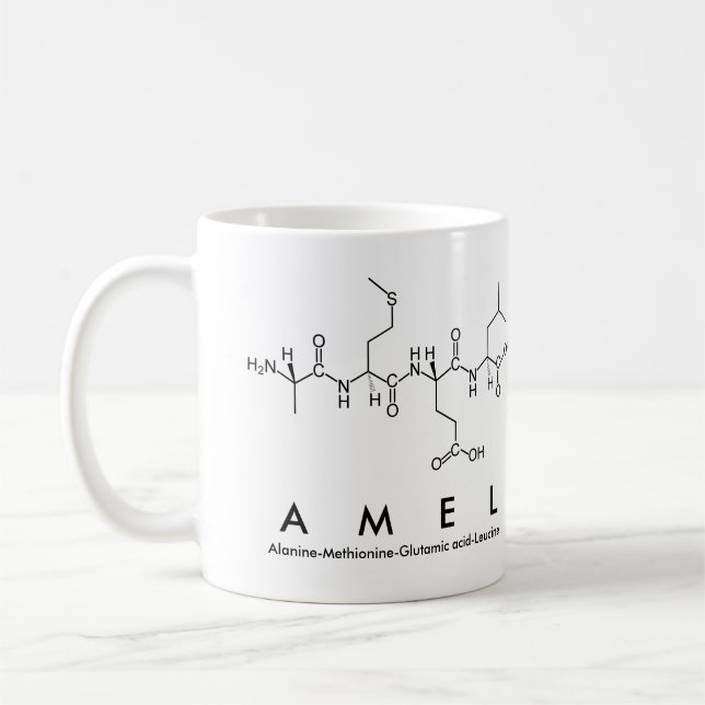 Amel peptide nom mug (Gauche)