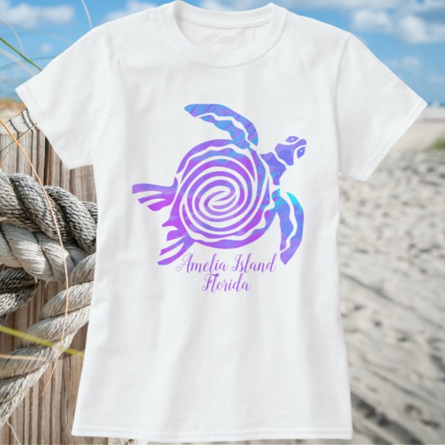 Amelia Island Florida Sea Turtle T-Shirt (Créateur téléchargé)