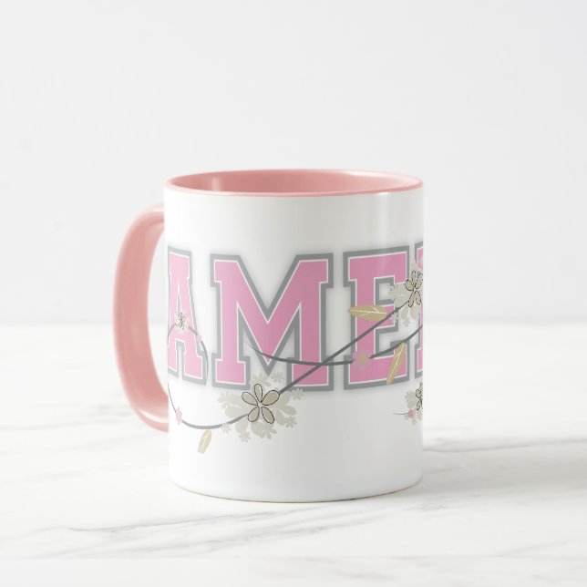 Amelia Nom Mug personnalisé (Devant gauche)