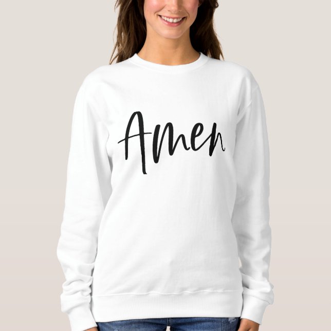 Amen Spirituelle Dames Comfy Sweatshirt doux (Devant)
