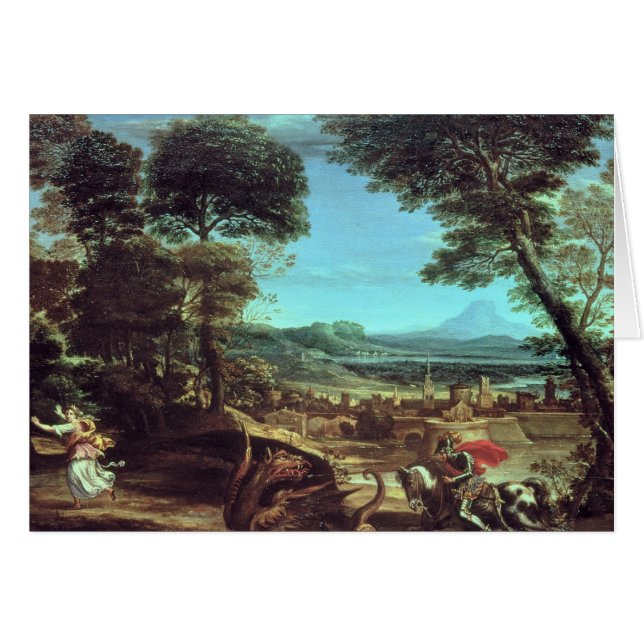 Aménagez en parc avec St George et le dragon, (Devant horizontal)