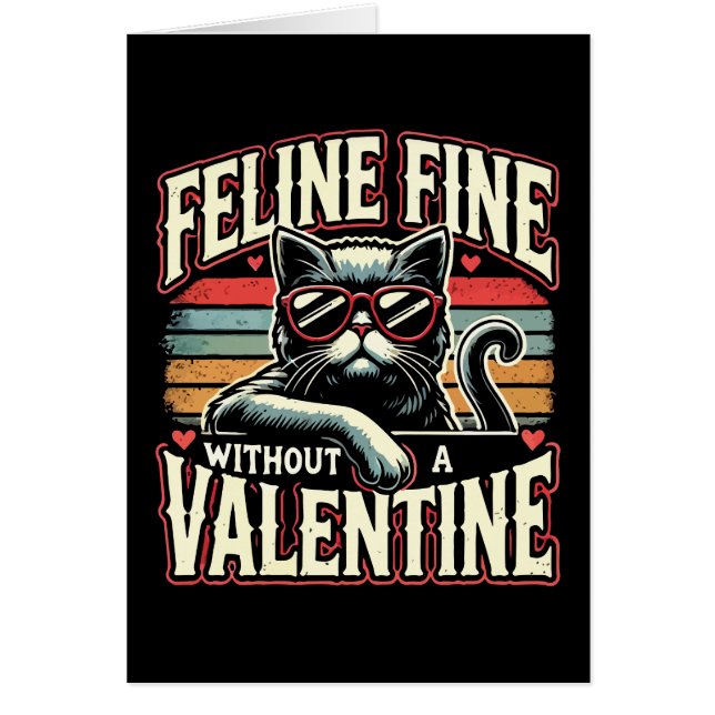 Amende Feline sans Valentine Cat Anti-Valentines (Devant)