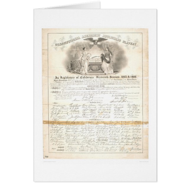 Amendement constitutionnel supprimant l'esclavage (Devant)