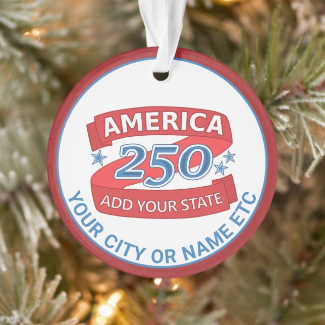America 250 Add State Patriotic Cool Double Sided (Arbre)