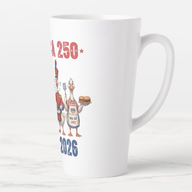 America 250 Silly Geese Funny Patriotic Coffee Mug (Droite)