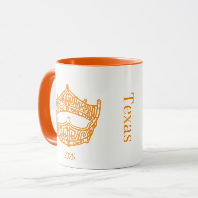 America Pageant Crown Nom personnalisé Mug (Devant gauche)