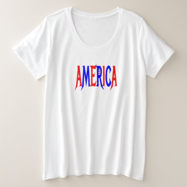 AMERICA USA Red White and Blue (Design devant)