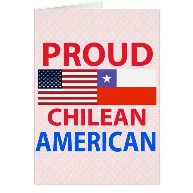 Américain chilien fier (Devant)