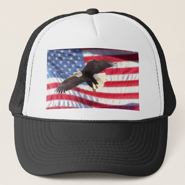 Américain Eagle et casquette de drapeau (Devant)