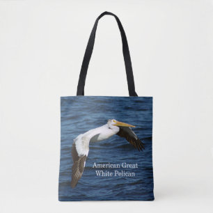Américain Grand Pélican blanc sur tout le sac four