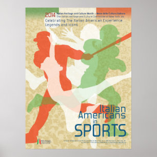 Américains italiens en affiche de sports