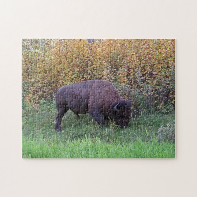 American Bison Design Jigsaw Puzzle (Horizontal)
