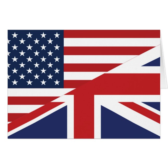 American - British Combined Flag (Devant horizontal)