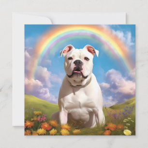 American Bulldog Rainbow Bridge Nom personnalisé C