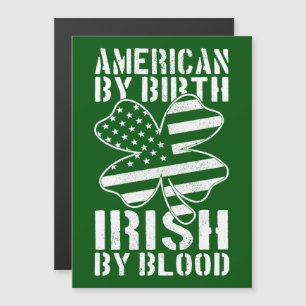 American By Birth Irish By Blood Irish Drapeau amé