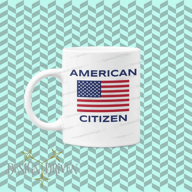 American Citizen Bold USA Flag Classic Mug (Créateur téléchargé)
