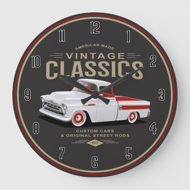 American Classic Camion Blanc Grande horloge (Recto)