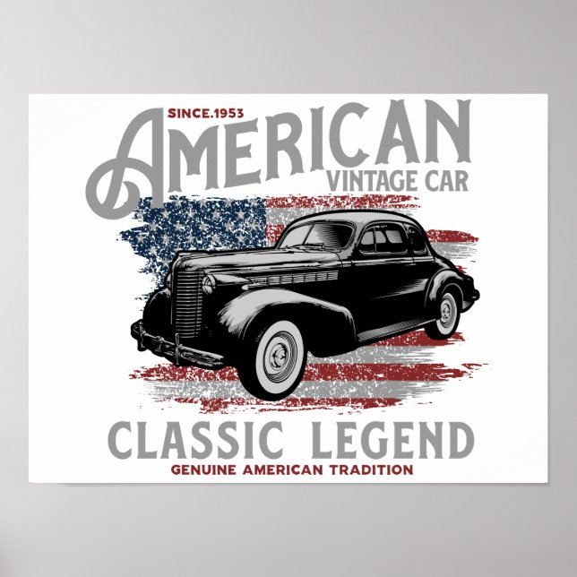 American classic legendPoster, Papier poster (mat) (Devant)