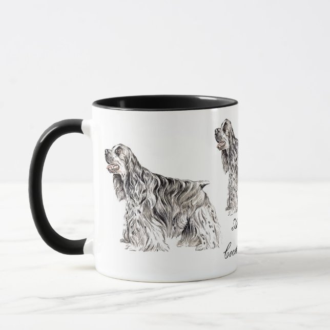 American Cocker Spaniel Céramique Mug (Gauche)