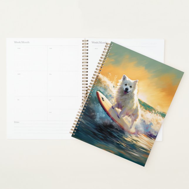 American Eskimo Beach Surf Peinture (Devant avec enveloppe)